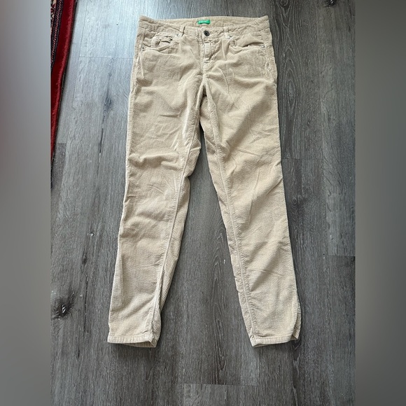United Colors Of Benetton Light Tan Corduroy Pants - Picture 1 of 6
